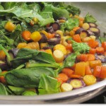 Spinach and carrots