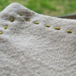 Linen napkin corner