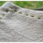 Linen napkin corner