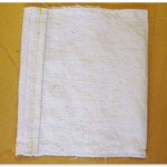Sachet folded