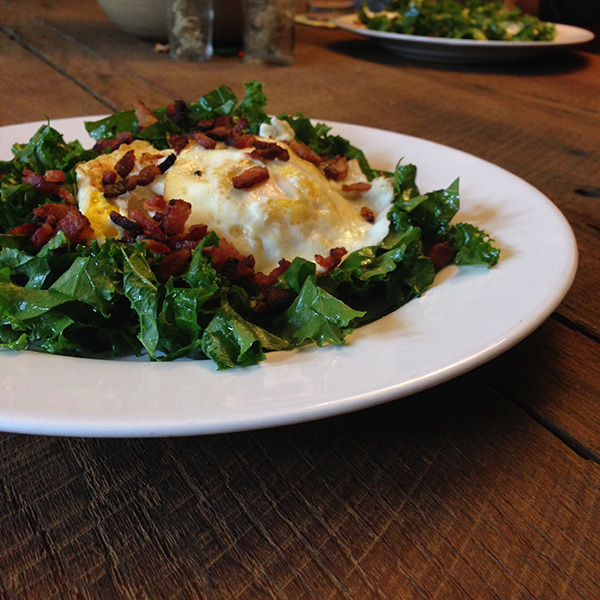 Bacon and Eggs kale